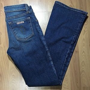 HUDSON wide flare blue jeans size 28